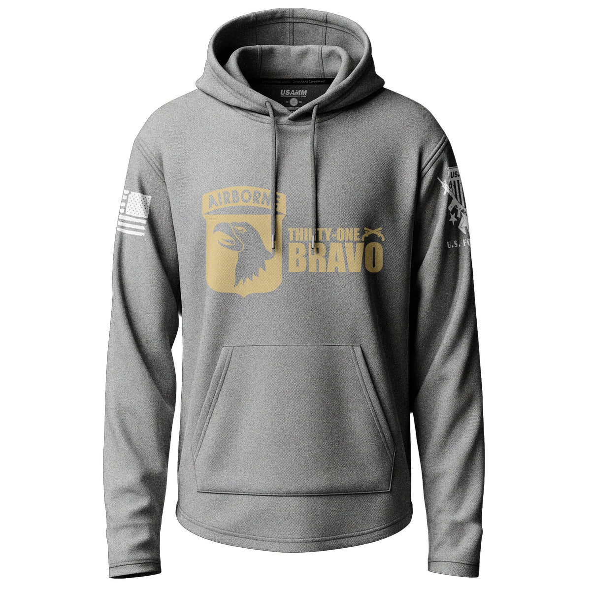 101 Airborne Thirty-One Bravo Lightweight Hoodie Lightweight Hoodie 90138-S-HG-THIN
