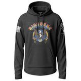 101st Airborne Eagle and Flags Lightweight Hoodie Lightweight Hoodie 90141-S-BK-THIN