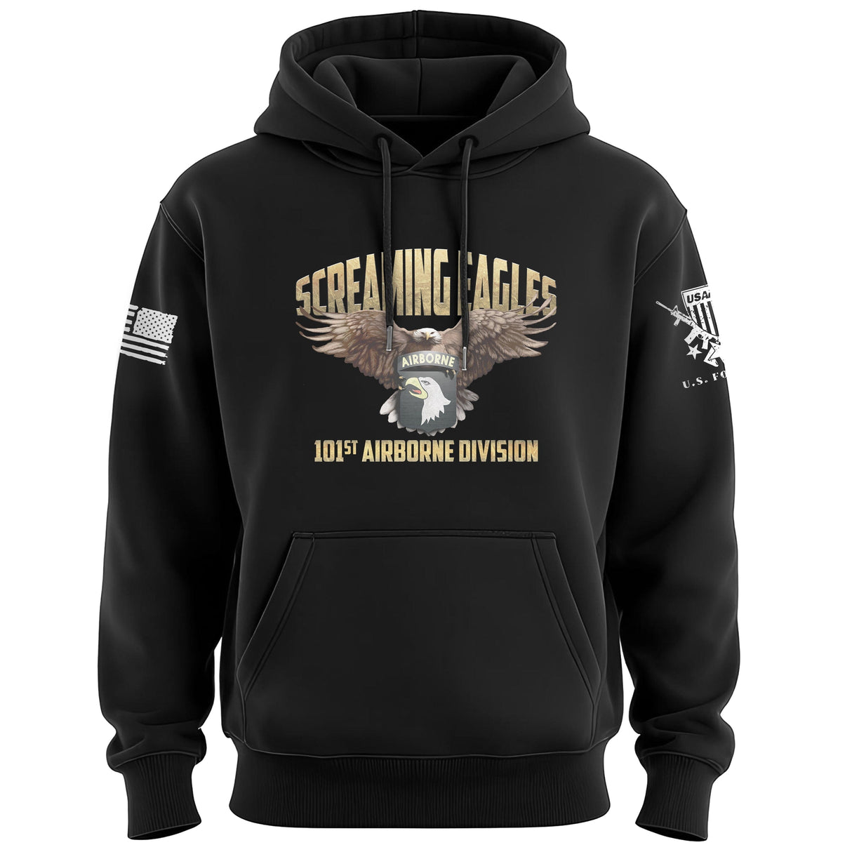 101st Airborne Screaming Eagles Graphic Hoodie Hoodies 100000-S-BK