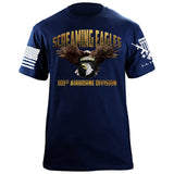 101st Airborne Screaming Eagles Graphic T-Shirt Shirts 87255-S-NAVY