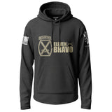 10th Mountain Eleven Bravo Lightweight Hoodie Lightweight Hoodie 90148-S-BK-THIN