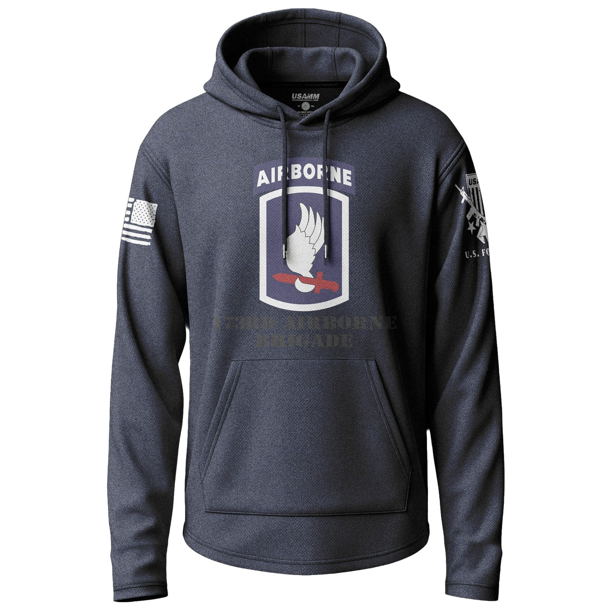 173rd Airborne Brigade Lightweight Hoodie Lightweight Hoodie 90152-S-NAVY-THIN