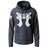 187th Infantry Regiment Rakkasans Skull-2 Lightweight Hoodie Lightweight Hoodie 90153-S-NAVY-THIN