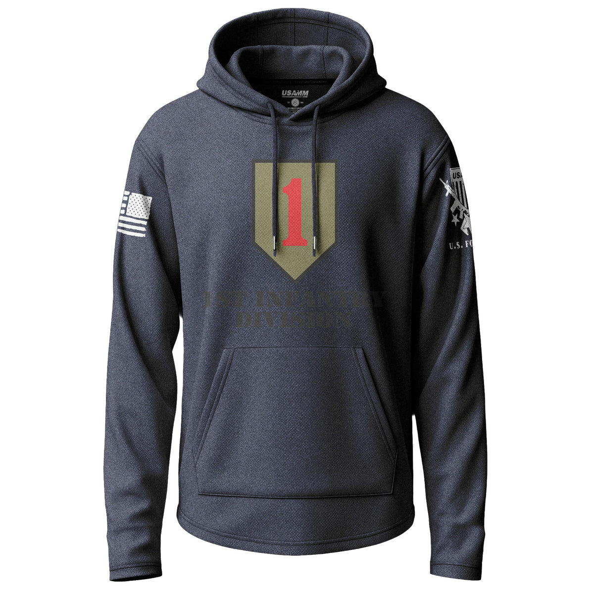 1st Infantry Division Lightweight Hoodie Lightweight Hoodie 90163-S-NAVY-THIN