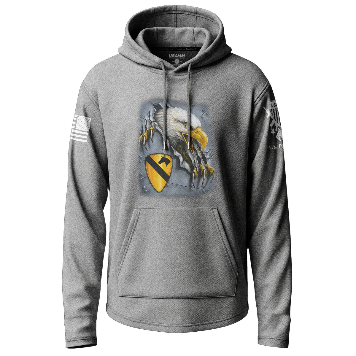 1st Infantry Eagle Lightweight Hoodie Lightweight Hoodie 90158-S-HG-THIN