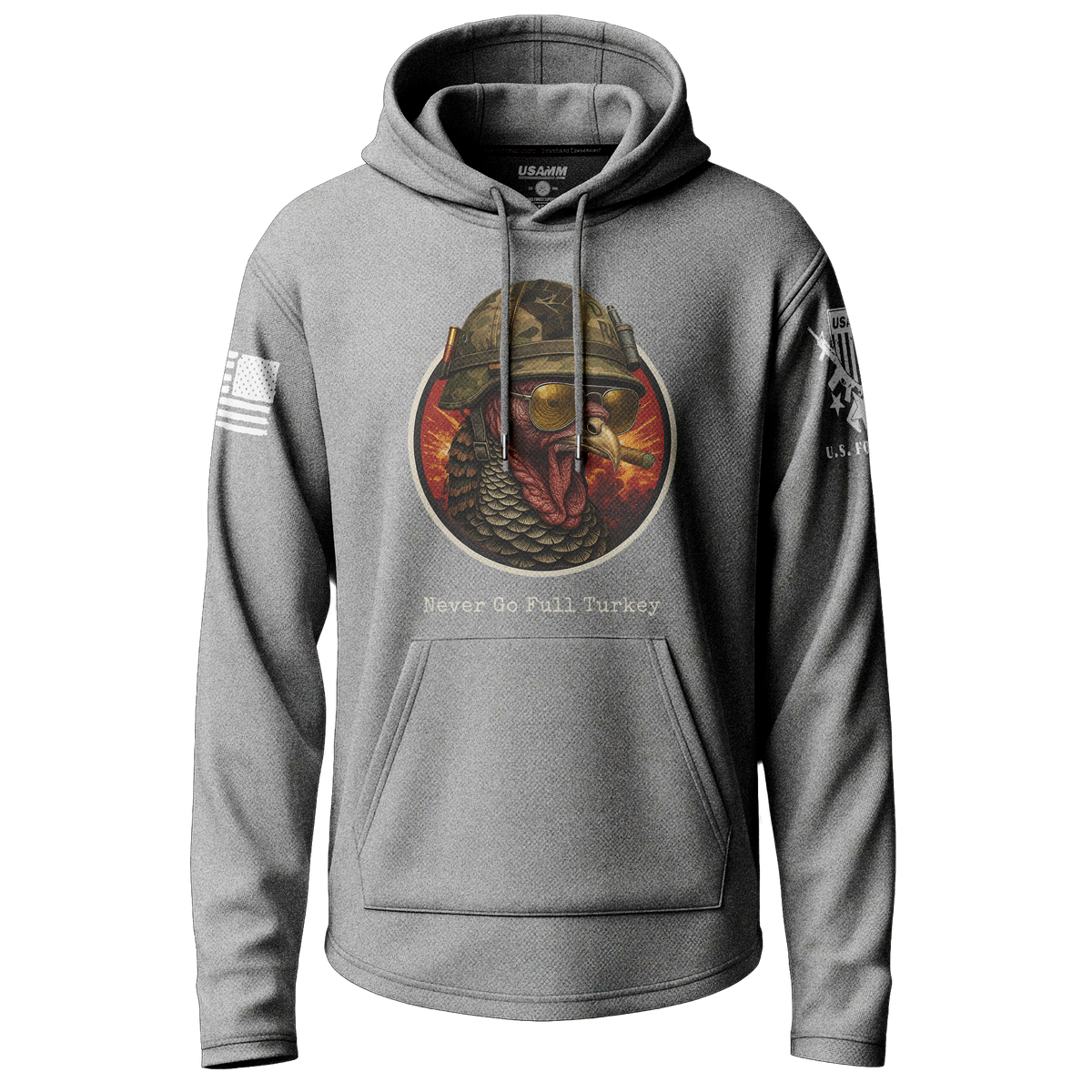 Never Go Full Turkey Lightweight Hoodie