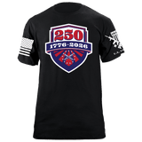 US 250 Shield T-Shirt Shirts 88150-S-BK