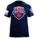 US 250 Shield T-Shirt Shirts 88150-S-NAVY