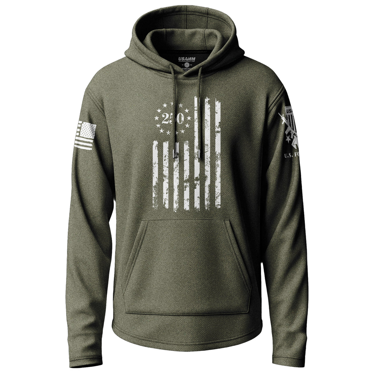 Vintage US 250 Flag Lightweight Hoodie
