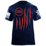 US 250 Flag T-Shirt Shirts 88152-S-NAVY
