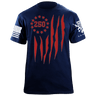 US 250 Flag T-Shirt Shirts 88152-S-NAVY