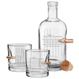 2nd Amendment Glasses Decanter-Rocks-2A-GS