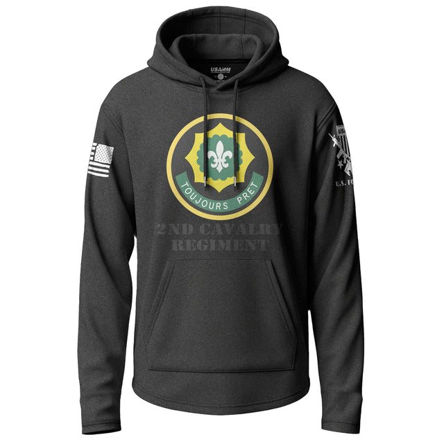2nd Cavalry Regiment Graphic Lightweight Hoodie Lightweight Hoodie 90241-S-BK-THIN
