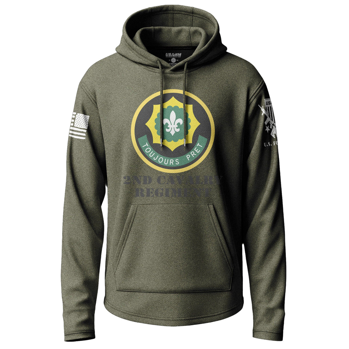 2nd Cavalry Regiment Graphic Lightweight Hoodie Lightweight Hoodie 90241-S-MG-THIN