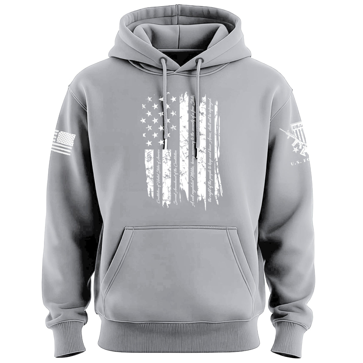 2nd Amendment Gold Flag Hoodie Hoodies 