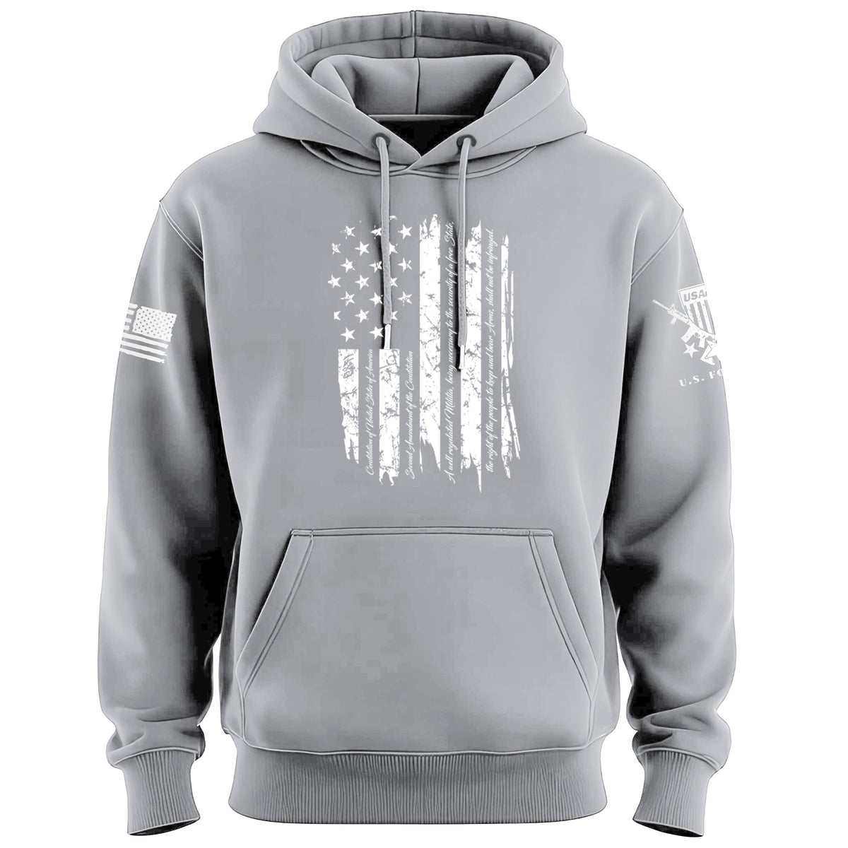 2nd Amendment Gold Flag Hoodie Hoodies 