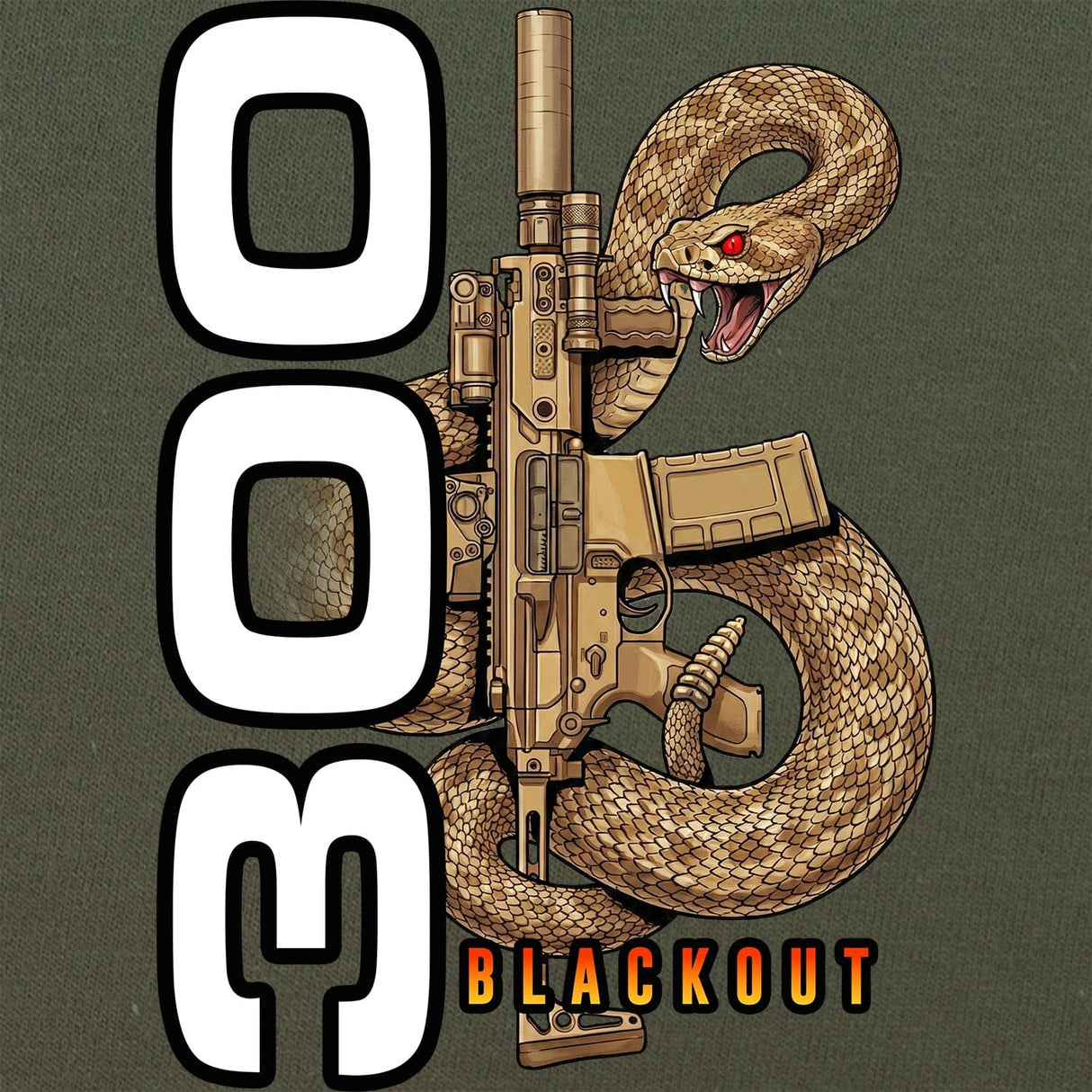 300 Blackout Rattler T-Shirt Shirts 
