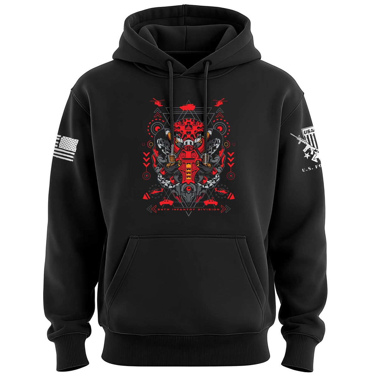 34th Infantry Mech Hoodie Hoodies 