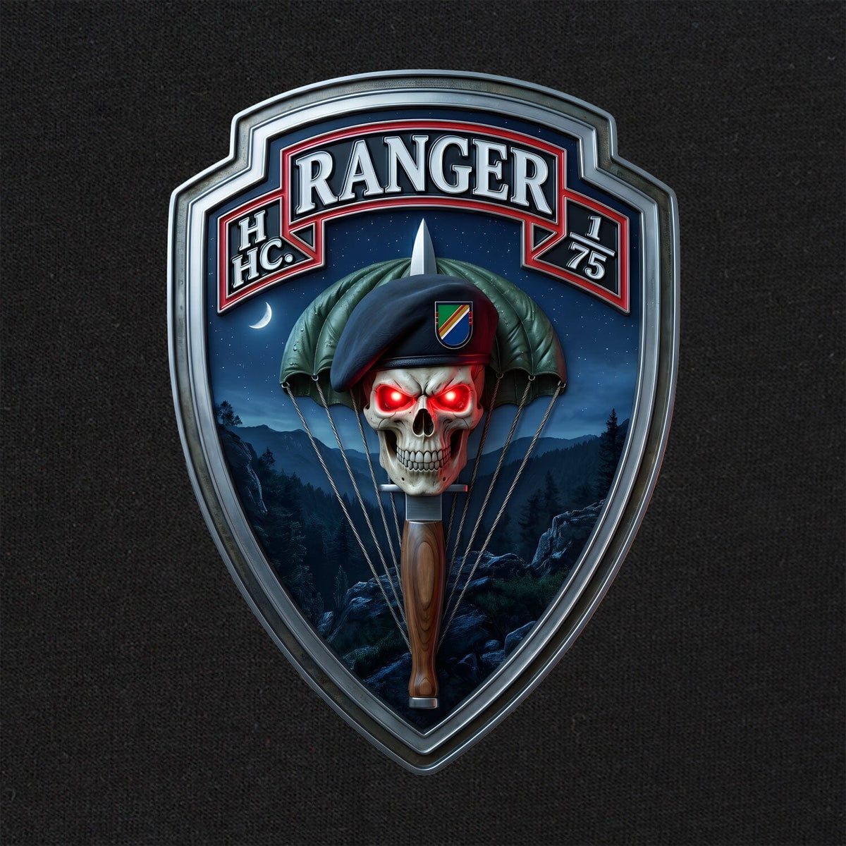 HHC 1/75 Ranger Shield T-Shirt Shirts 