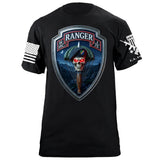HHC 1/75 Ranger Shield T-Shirt Shirts 88191-S-BK