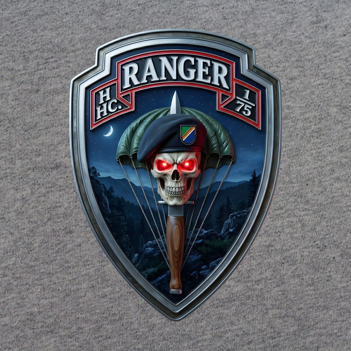 HHC 1/75 Ranger Shield T-Shirt Shirts 