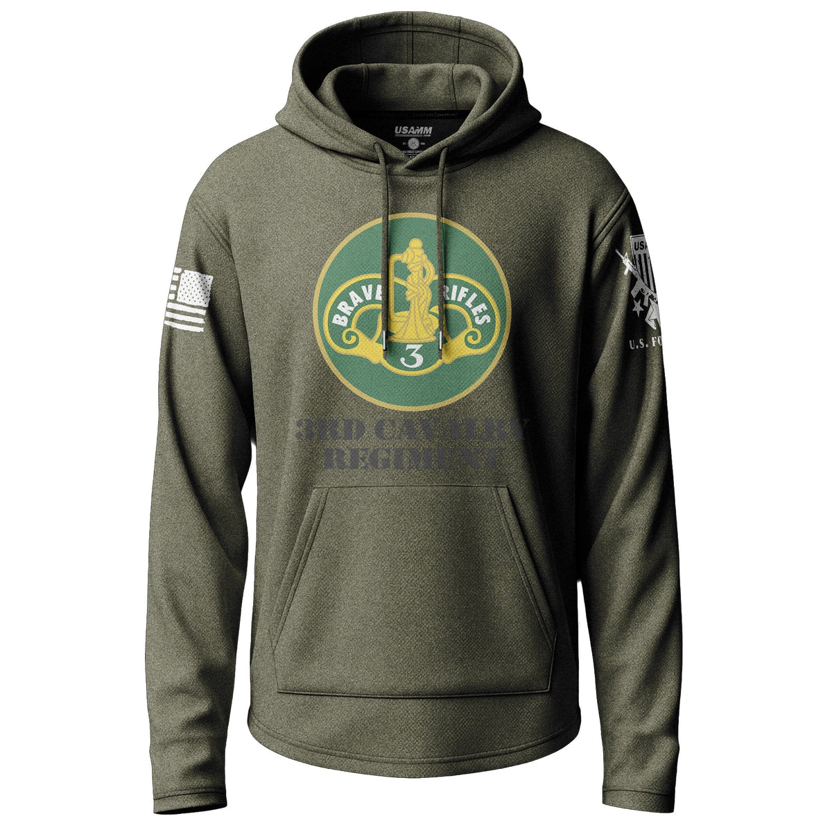 3rd Cavalry Regiment Graphic Lightweight Hoodie Lightweight Hoodie 90251-S-MG-THIN
