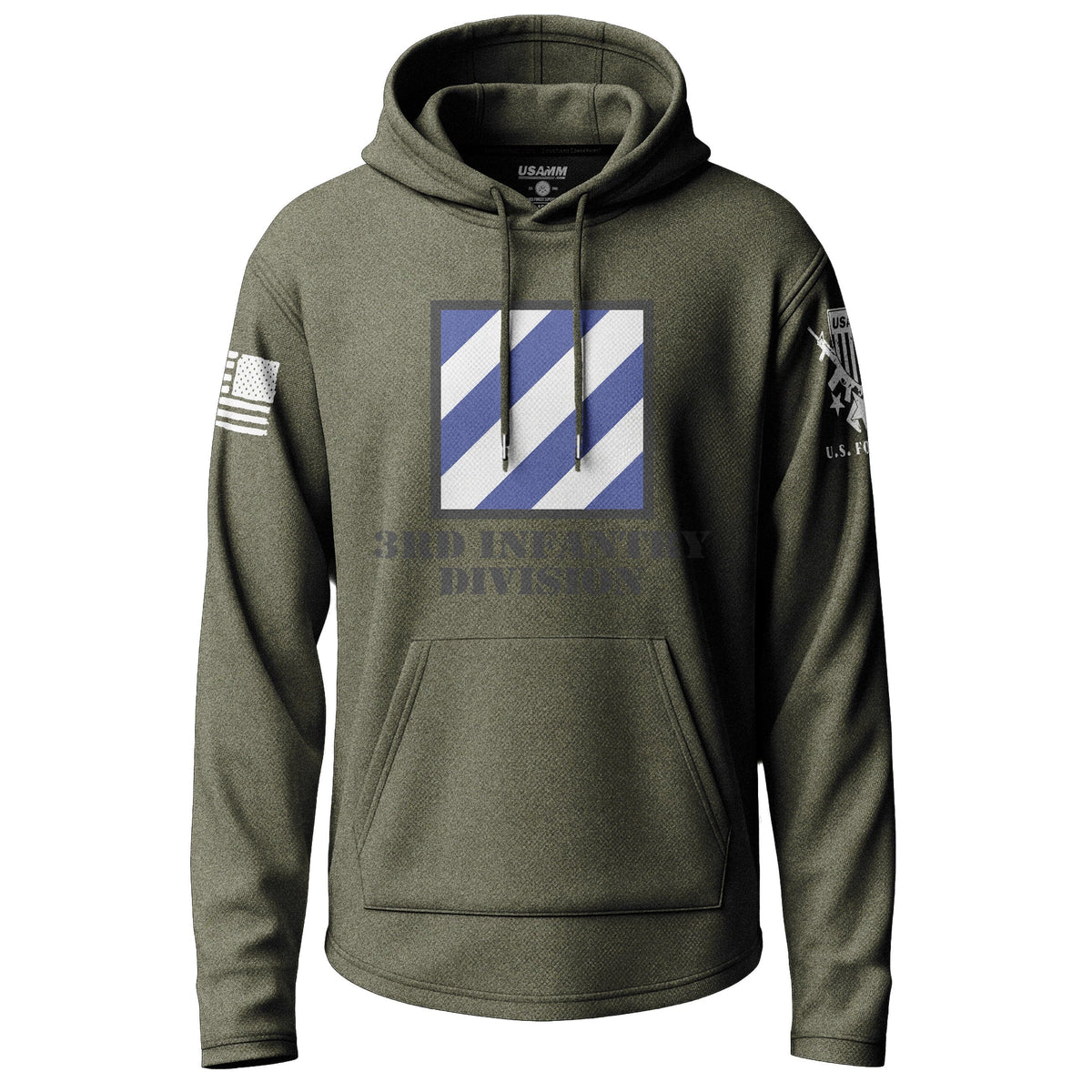 3rd Infantry Division Graphic Lightweight Hoodie Lightweight Hoodie 90252-S-MG-THIN