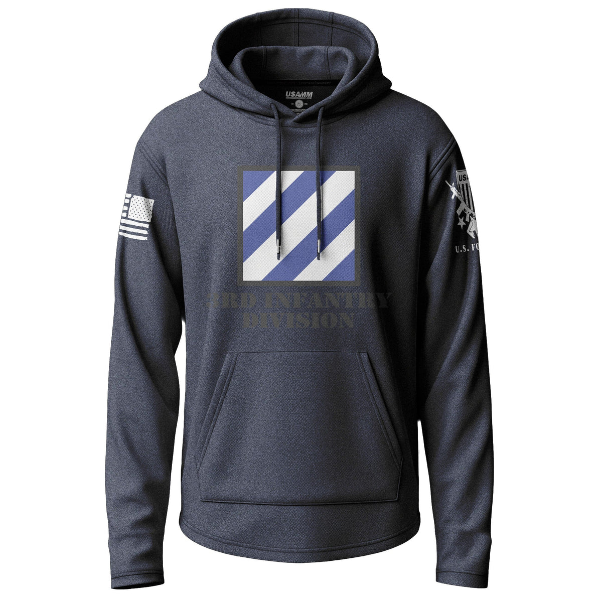 3rd Infantry Division Graphic Lightweight Hoodie Lightweight Hoodie 90252-S-NAVY-THIN