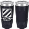 Army 3rd Infantry Division Laser Engraved 20oz Tumbler Mugs LET.0079.N