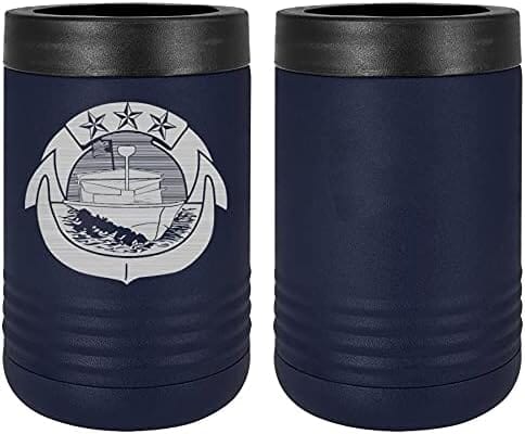 Navy Small Craft Badge Laser Engraved Insulated Beverage Holder Mugs LEIH.0050.N