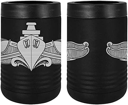 Navy Surface Warfare (Enlisted) Badge Laser Engraved Insulated Beverage Holder Mugs LEIH.0062.B