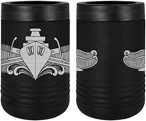 Navy Surface Warfare (Officer) Badge Laser Engraved Insulated Beverage Holder Mugs LEIH.0064.B