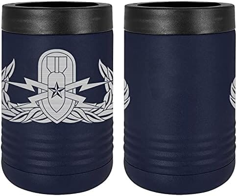 Navy Explosive Ordnance Disposal (EOD) Senior Badge Laser Engraved Insulated Beverage Holder Mugs LEIH.0031.N