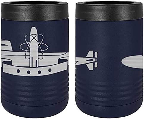 Navy Submarine Deterrent Patrol (SSBN) Badge Laser Engraved Insulated Beverage Holder Mugs LEIH.0057.N