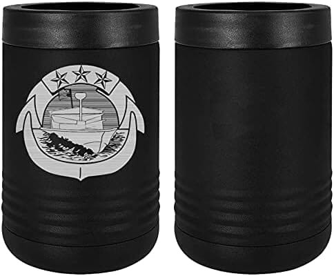 Navy Small Craft Badge Laser Engraved Insulated Beverage Holder Mugs LEIH.0050.B