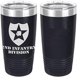 Army 2nd Infantry Division Laser Engraved 20oz Tumbler Mugs LET.0076.N