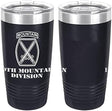 Army 10th Mountain Division Laser Engraved 20oz Tumbler Mugs LET.0083.N