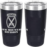 Army 10th Mountain Division Laser Engraved 20oz Tumbler Mugs LET.0083.N