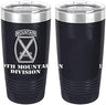 Army 10th Mountain Division Laser Engraved 20oz Tumbler Mugs LET.0083.N