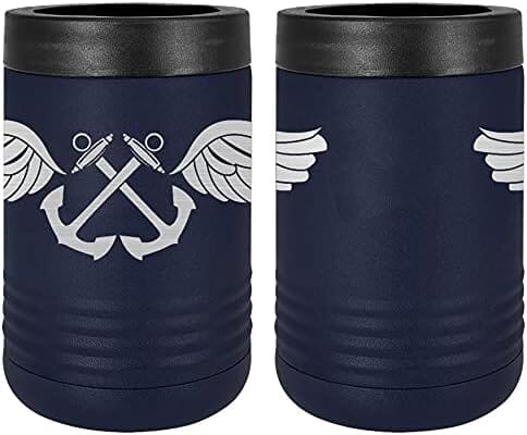 Navy Aviation Boatswain Badge Laser Engraved Insulated Beverage Holder Mugs LEIH.0007.N