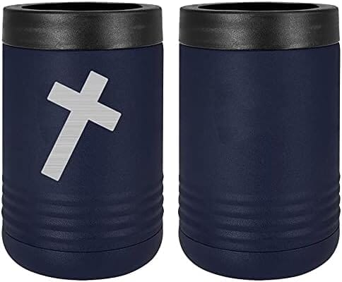 Navy Chaplain Christian Badge Laser Engraved Insulated Beverage Holder Mugs LEIH.0013.N