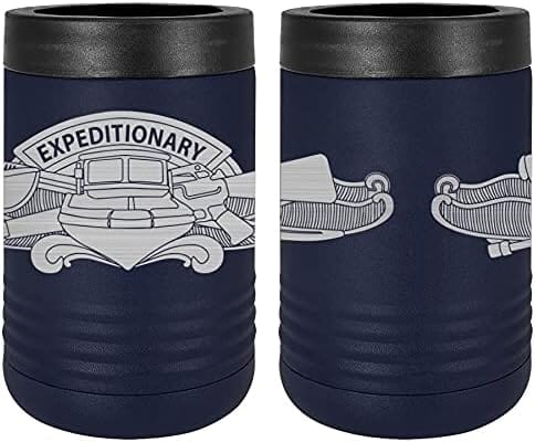 Navy Expeditionary Combat Warfare SPC (Enlisted) Laser Engraved Insulated Beverage Holder Mugs LEIH.0027.N