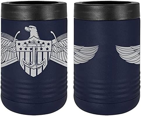 Navy Strategic Sealift Warfare Officer Insignia SSWOI Badge Laser Engraved Insulated Beverage Holder Mugs LEIH.0055.N