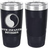 Army 29th Infantry Division Laser Engraved 20oz Tumbler Mugs LET.0091.N