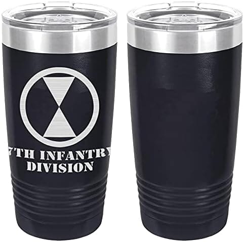 Army 7th Infantry Division Laser Engraved 20oz Tumbler Mugs LET.0082.N