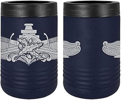 Navy Surface Warfare Supply Officer Badge Laser Engraved Insulated Beverage Holder Mugs LEIH.0065.N