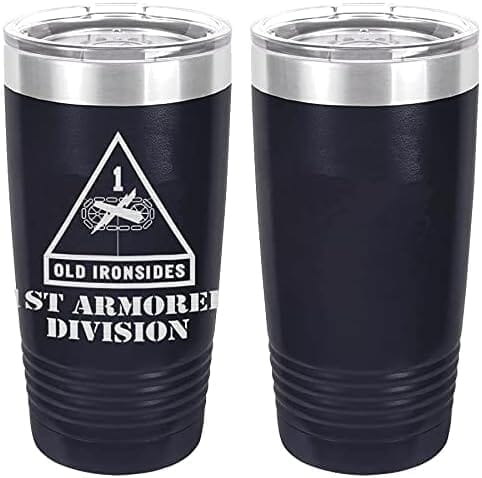 Army 1st Cavalry Division Laser Engraved 20oz Tumbler (Black) Mugs LET.0069.N