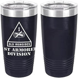 Army 1st Cavalry Division Laser Engraved 20oz Tumbler (Black) Mugs LET.0069.N