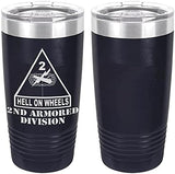 Army 2nd Armored Division Laser Engraved 20oz Tumbler Mugs LET.0074.N