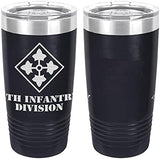 Army 4th Infantry Division Laser Engraved 20oz Tumbler Mugs LET.0081.N